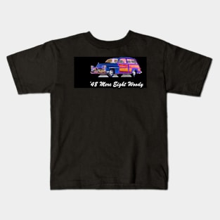 '48 Merc Eight Woody Retro Car Kids T-Shirt